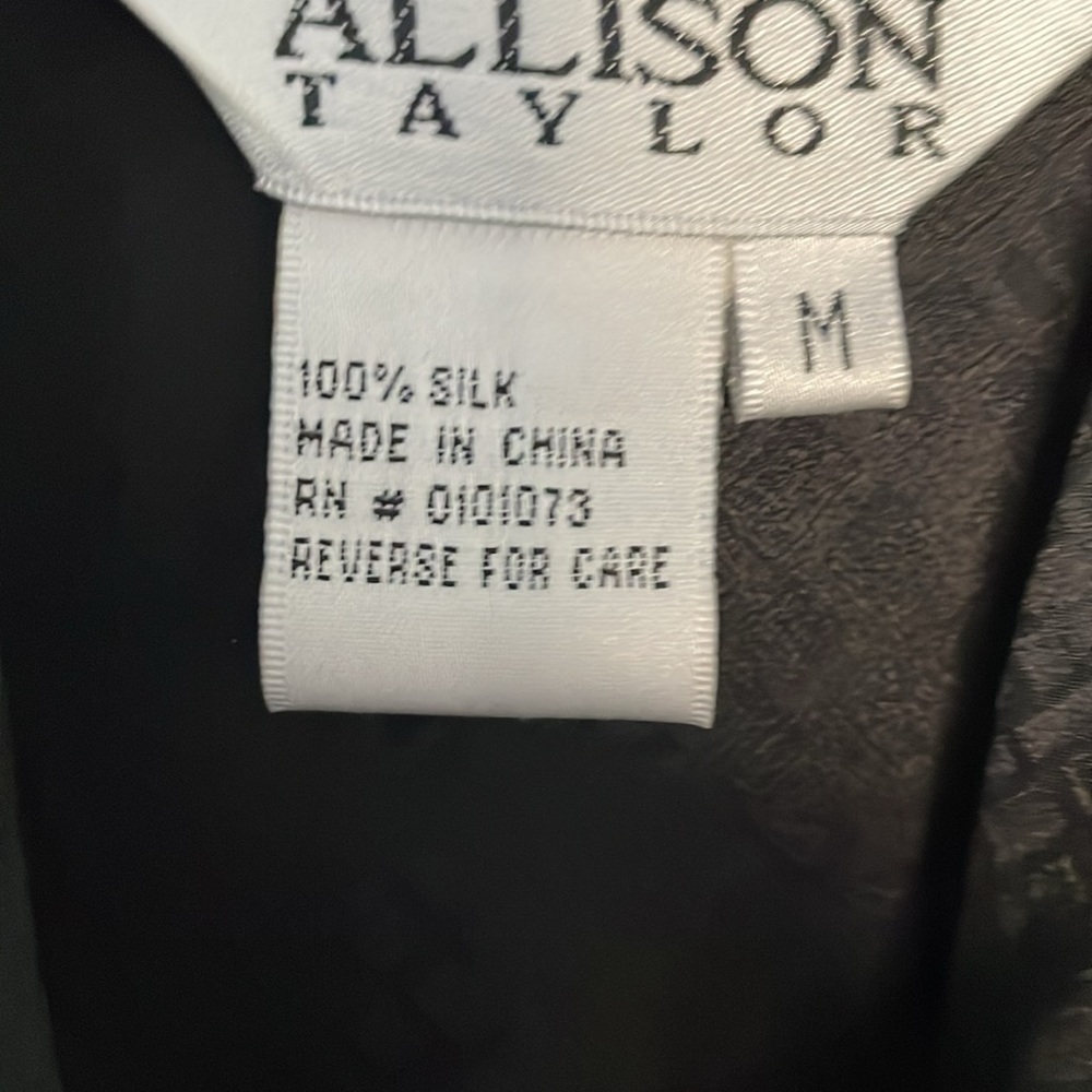 Black Silk Blouse - Picture 6 of 6